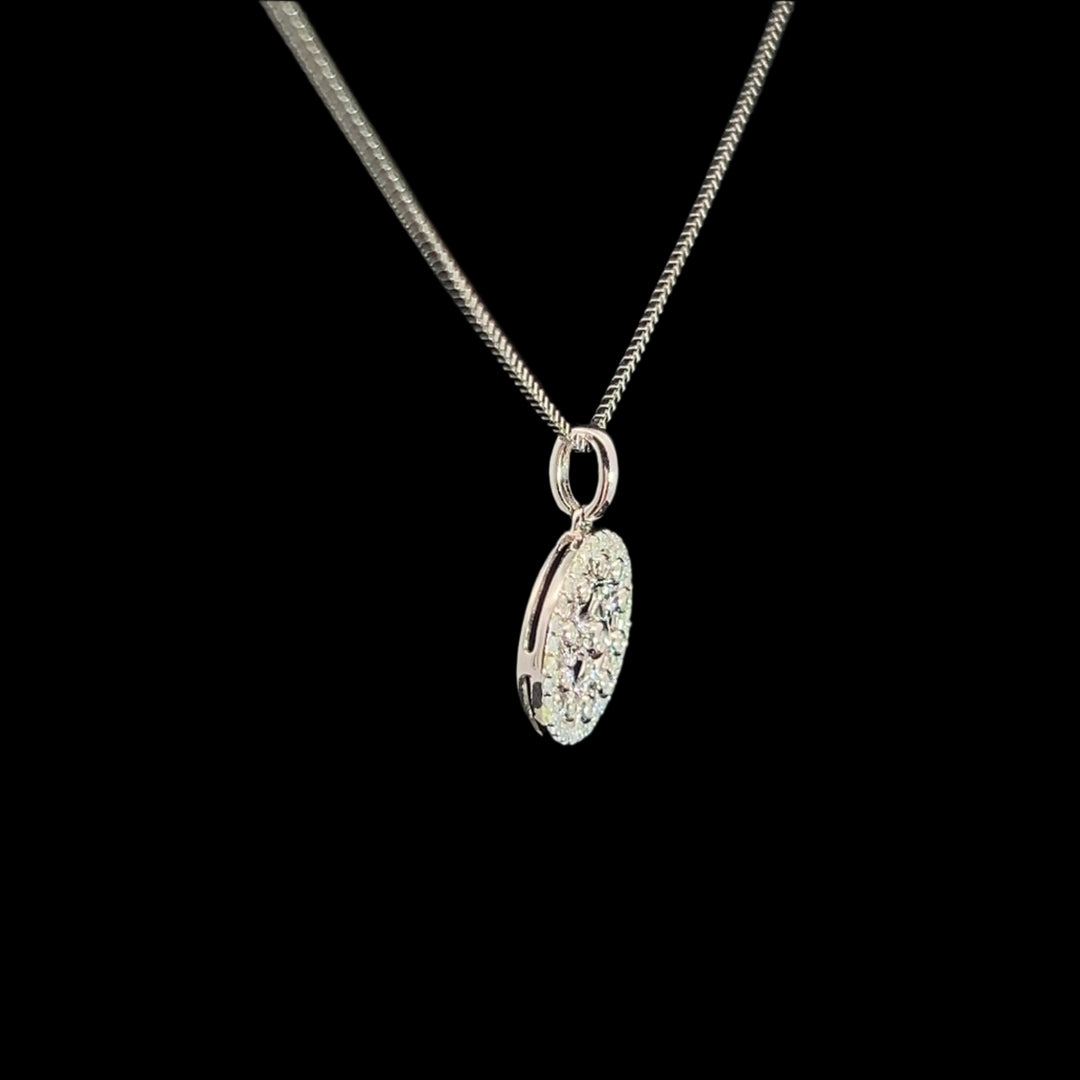 Stylish Round Diamond Pendant