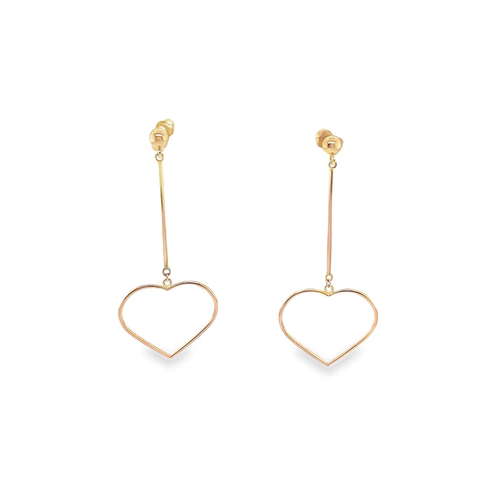 Elegant Heart Drop Earrings