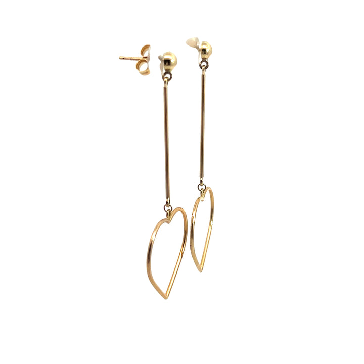 Elegant Heart Drop Earrings