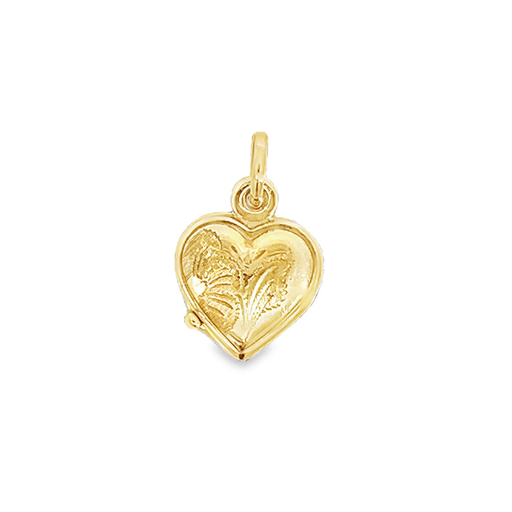 Heart Locket Gold Pendant