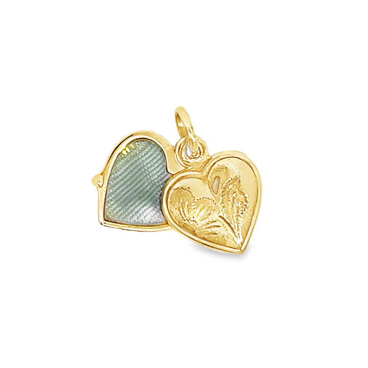 Heart Locket Gold Pendant