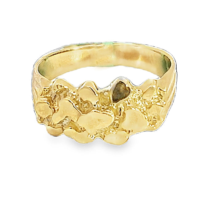 Men's Gold Nugget Ring