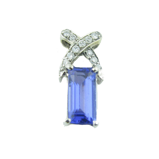 Tanzanite and Diamond Pendant