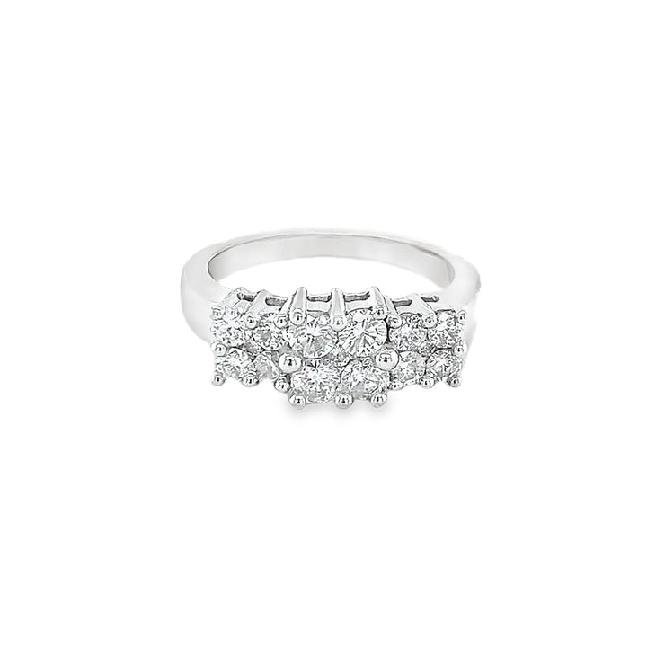 Elegant White Gold Diamond Ring